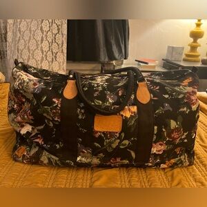 Vintage 90’s Floral Canvas Weekender Bag